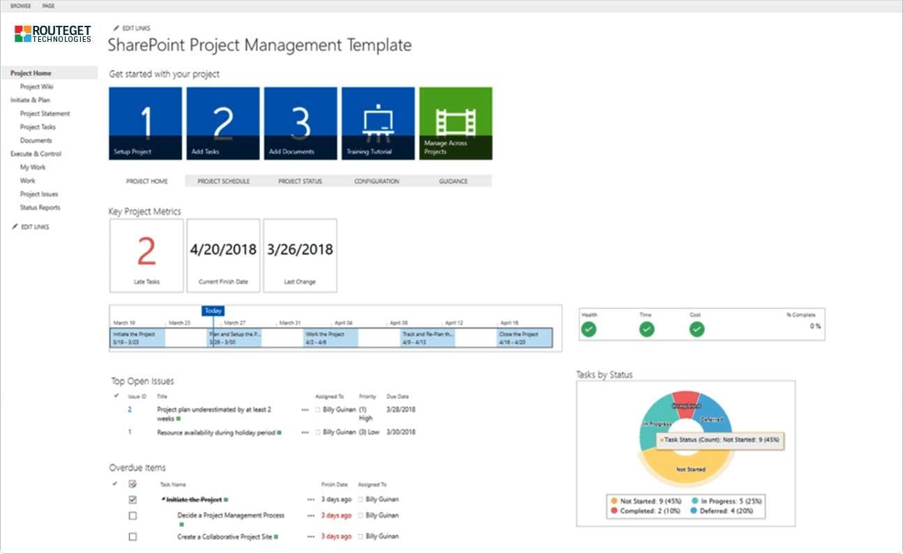 Using SharePoint for Project Management – An Overview