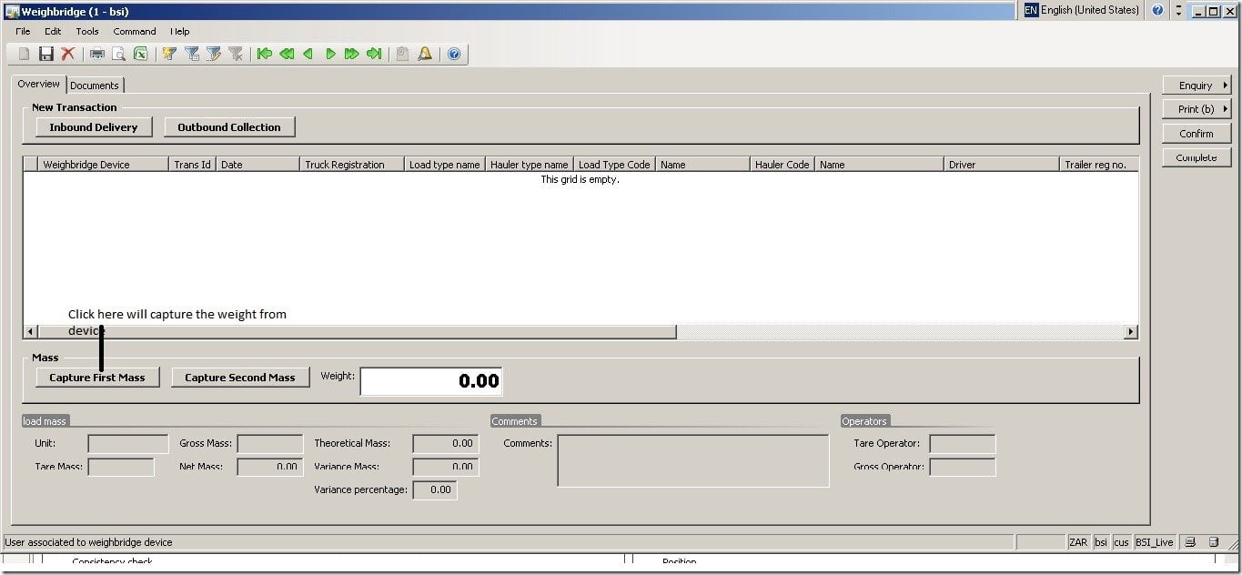 Weighbridge integration with Microsoft Dynamics 365